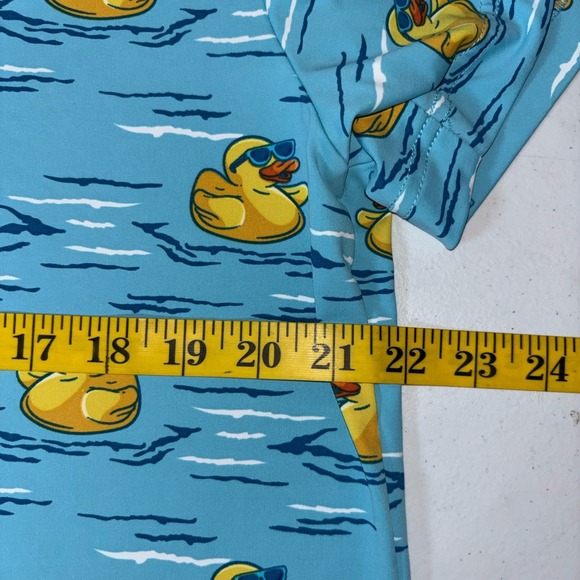 Birdie Bound Rubber Duck Golf Polo Shirt Mens Medium Stretch - Picture 6 of 6